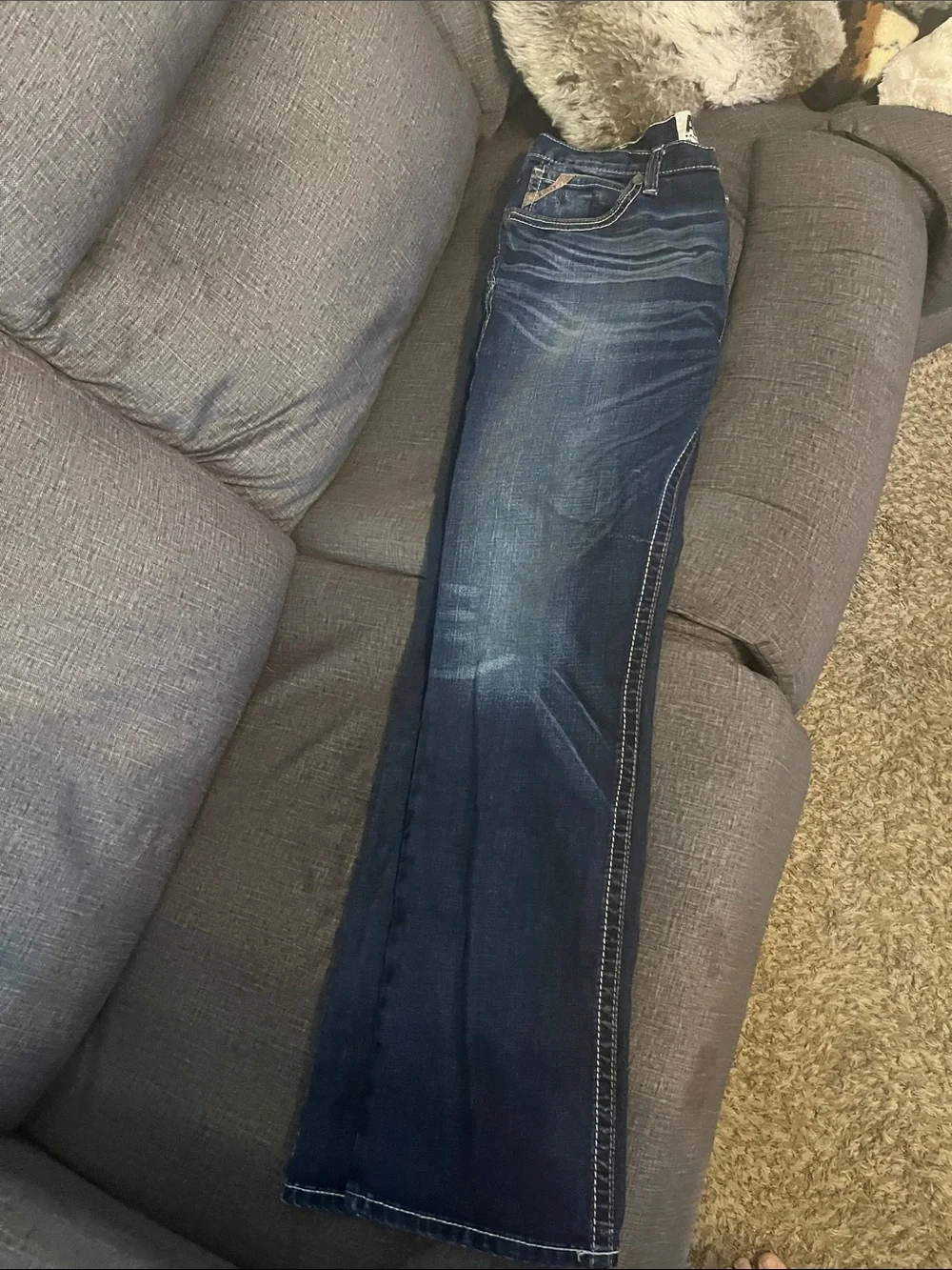 Ariat Men's Dark Blue Flare Jeans 38/36